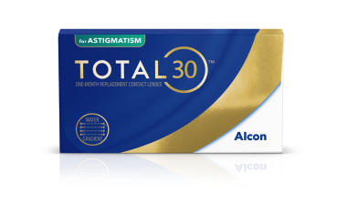 Productverpakking van TOTAL30 for Astigmatism torische maandlenzen van Alcon