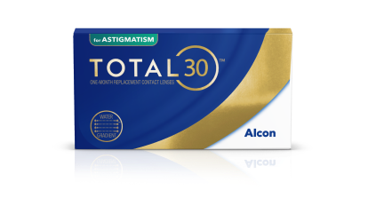 Productverpakking van TOTAL30 for Astigmatism torische maandlenzen van Alcon