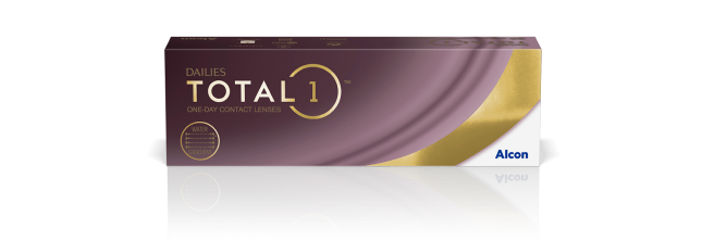 Dailies Total1 jednodenní kontaktní čočky od Alconu, produktová krabička
