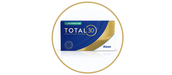 Total30 for Astigmatism měsíční vyměnitelné kontaktní čočky od Alconu