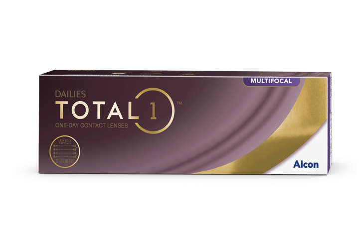 Dailies Total1 Multifocal denní kontaktní čočky produktová krabička