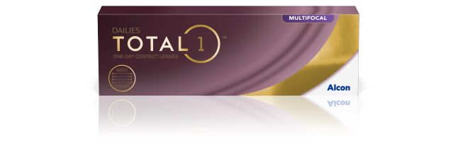 Dailies Total1 Multifocal denní kontaktní čočky produktová krabička