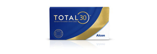 Total30 Monatslinsen für den monatlichen Austausch Produktverpackung von Alcon