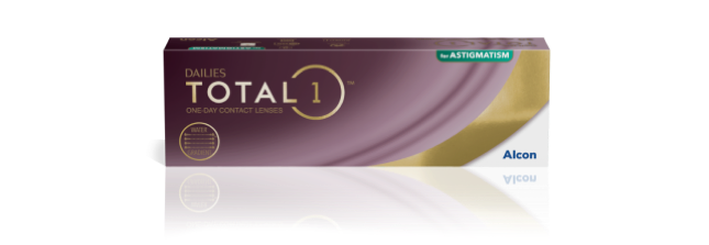 Dailies Total1 for Astigmatism Tageslinsen Produktverpackung von Alcon
