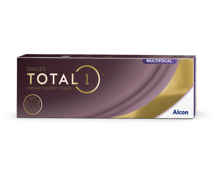 Dailies Total1 Multifocal daily disposable contact lens product box