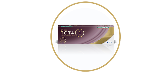 Alcon Dailies Total1 for Astigmatism egynapos kontaktlencse termékdoboz