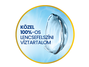 közel 100%-os lencsfelszíni viztartalmú kontaktlencsék