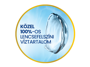 közel 100%-os lencsfelszíni viztartalmú kontaktlencsék