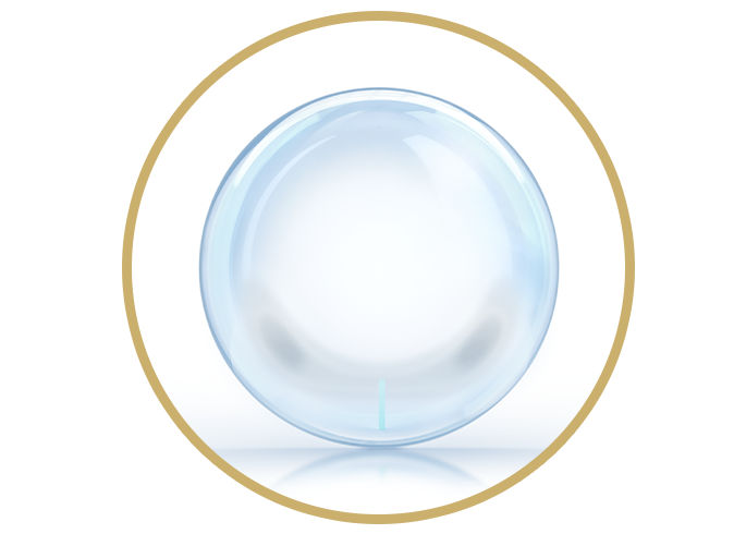 Illustration of a single contact lens