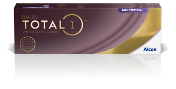 Dailies Total1 Multifocal One-Day Contact Lenses product box by Alcon