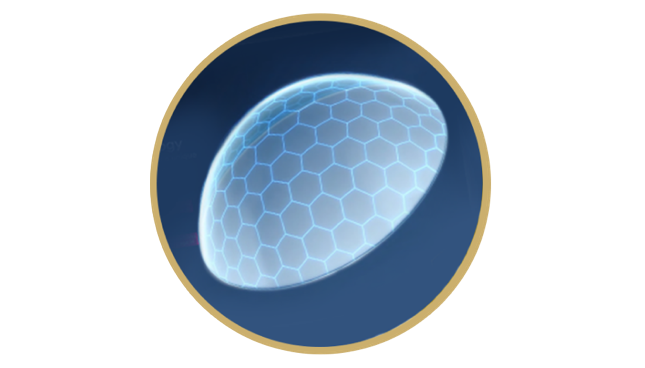 Illustration of contact lens with protective layer