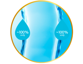 Povrch čočky s téměř 100% vody na povrchu