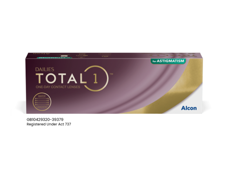 Dailies Total1 for Astigmatism Product Box