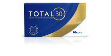 Total30 One-Month Replacement Contact Lenses product box by Alcon
