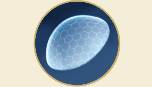 Illustration of contact lens with protective layer