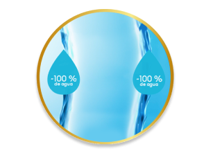 Superficie de la lente con casi 100% de agua en la superficie