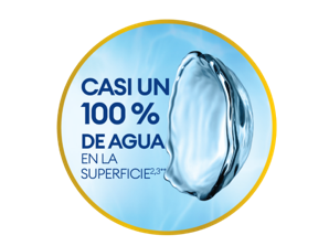 Superfície da lente com cerca de 100% de conteúdo de água à superfície