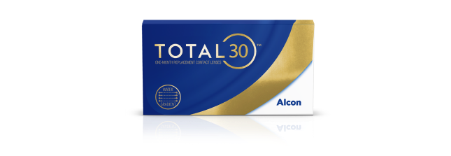 Total30 monthly contact lenses product box by Alcon