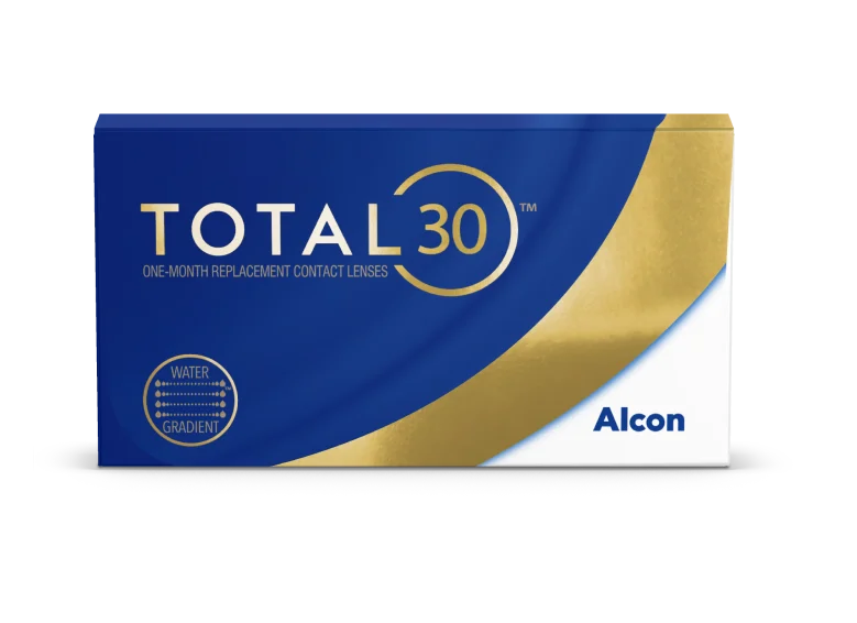 Total30 Monatslinsen Produktverpackung schwebend in Wolken