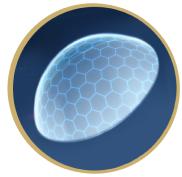 Illustration of contact lens with protective layer