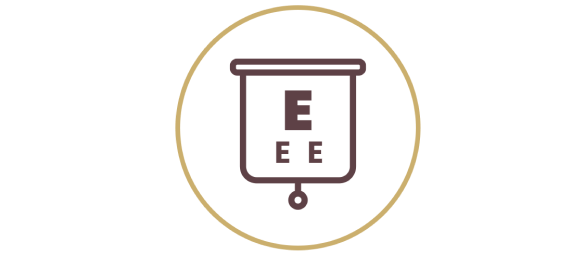 letter eye chart icon