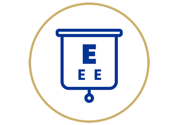 Ícone de um gráfico oftalmológico