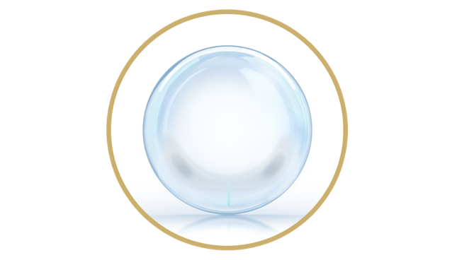 Illustration of a single contact lens