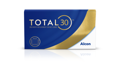Embalagem de lentes de contacto mensais Total30 da Alcon