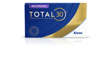 Total30 Mutlfocal One-Month Replacement Contact Lenses product box by Alcon
