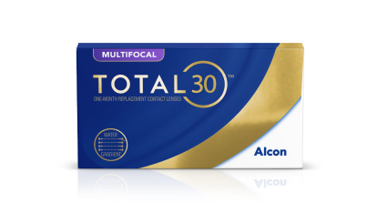 Total30 Mutlfocal One-Month Replacement Contact Lenses product box by Alcon