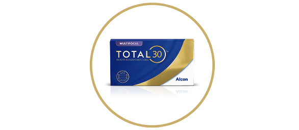 Boîte de lentilles de contact mensuelles Total30 Multifocal d'Alcon