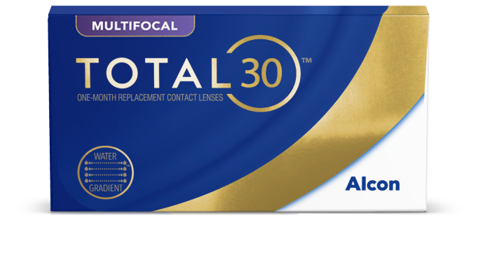 TOTAL30 Multifocal daily contact lenses product box