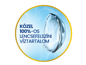 közel 100%-os lencsfelszíni viztartalmú kontaktlencsék
