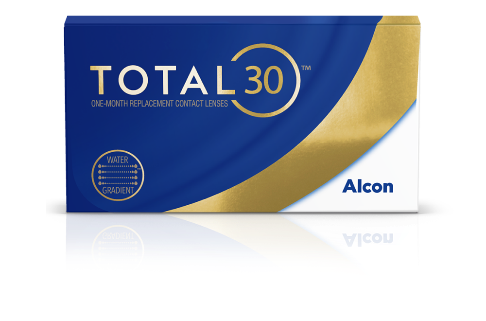 Total30 monthly replacement contact lenses UL product box